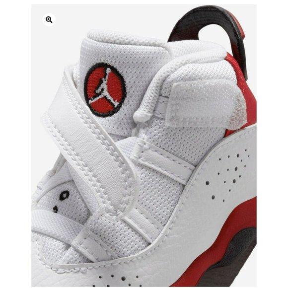 NIKE Air Jordan 6 Rings Shoes Sneakers 323420-126 White Toddler - Picture 7 of 7